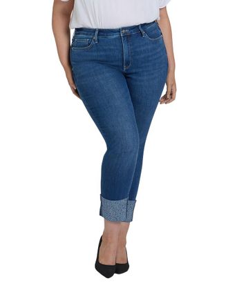 NYDJ Plus Sheri Vintage Lapis Ankle Crop Jean