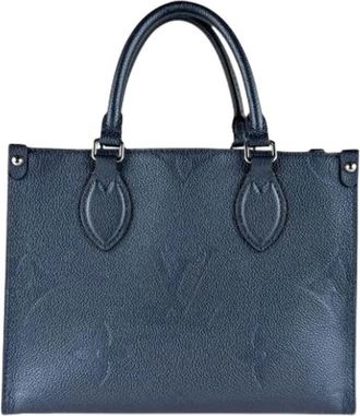 Louis Vuitton Pre-owned Vintage Monogram Empreinte Tote Bag - Dames - Vintage Shopper - Blauw - ONE Size - Leer - Vintage