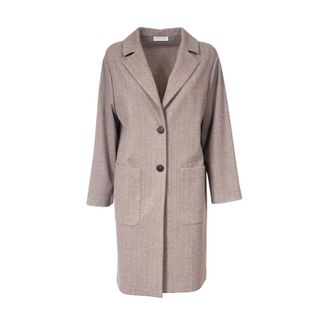 Le Tricot Perugia Jassen, Dames, Beige, M, Polyester, Monopetto Coat