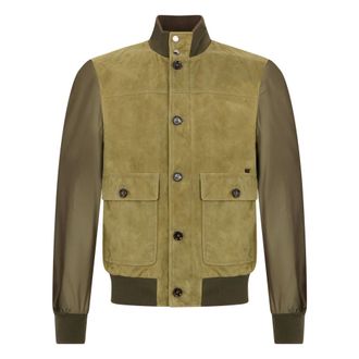 Moorer Bomber Jackets, male, Green, Size: 2XL Kant-Kmu Jacket