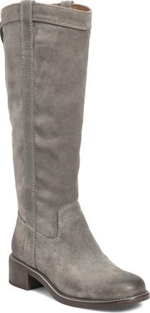 S&ouml;fft Taryn Waterproof Knee High Boot in Light Taupe Suede at Nordstrom, Size 9.5