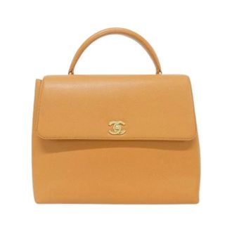 Chanel Pre-owned Caviar Skin Handtas - Dames - Vintage Handtas - Bruin - ONE Size - Leer - Vintage