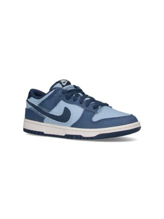 Nike Two-Tone Canvas and Suede Sneaker - Blue
