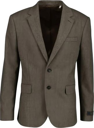 GANT Flanellen pak met visgraatpatroon - Bruin