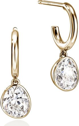 John Hardy JH Lovestruck Hoop Earrings, 14K Gold, Lab-Grown Diamonds, 1.5TCW at Nordstrom