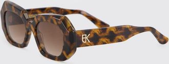 Emmanuelle Khanh Dixie Rectangular Tortoiseshell Acetate Sunglasses