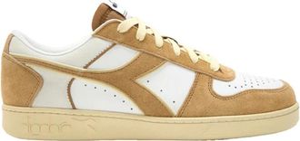 Diadora Magische Mand Bruin Leren Sneakers - Heren - Sneakers - Bruin - 40 1/2 EU - Leer - Schoenen