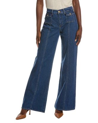 7 For All Mankind Lotta Artifact Wide Leg Jean