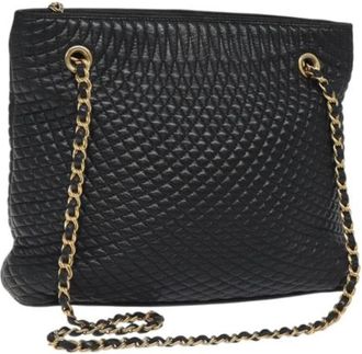 Bally Tweedehands leren schoudertassen - Dames - Vintage Schoudertas - Zwart - ONE Size - Leer - Vintage