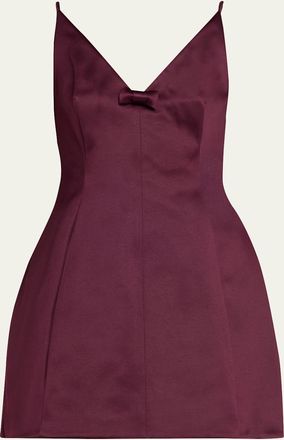 Marc Jacobs Satin Bow Mini Dress