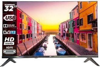JCL Paris Televisor Jcl Tv De 32 Pulgadas Hd Ready 720p, Se&ntilde;al Atv/dvb-t/t2/c/s/s2, 2 X Hdmi, Usb, Dolby Digital Plus