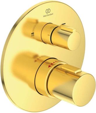 Ideal Termostato De Ba&ntilde;o Ids Ceratherm T100 Up-kit 2 Oro Cepillado