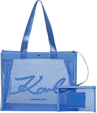Karl Lagerfeld K/Signature Tote - Dames - Shoppers - Blauw - ONE Size - Tassen