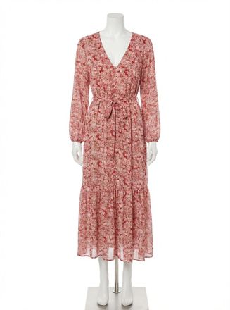 Z Supply Della Floral Maxi Dress In Crimson Crush