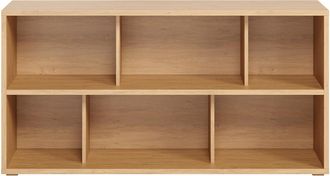 Miliboo Miliboo - Estanter&iacute;a Baja Acabado De Madera Clara De Roble 140 Cm Epure