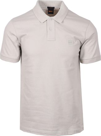 Boss Orange by Hugo Boss Mens PASSENGER Polo Shirt Grey Cotton - Size X-Large