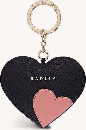 Radley London Black Leather Keyring My Love SS26 Radley London