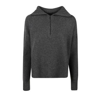 Max Mara Crasso V-neck Trui - Dames - V-hals truien - Grijs - XS - Kasjmier - Truien & Vesten