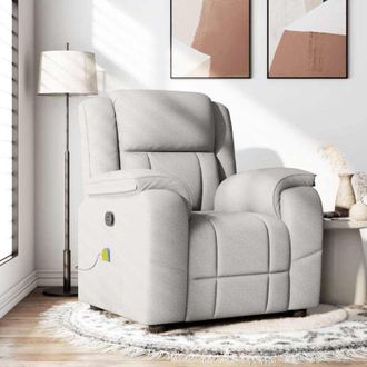 vidaXL Vidaxl - Sill&oacute;n De Masaje Reclinable De Tela Gris Nube