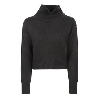 Yves Salomon Pullover 49cm - - Knitwear - Donna - Nero - L