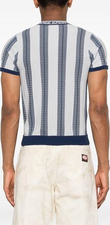 Martine Rose Mens T-Shirt Viscose-Blend Blue T-Shirts And Polos