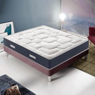 Materassi & Doghe Materassiedoghe - Colch&oacute;n Memory Foam - 30 Cm Alto - 11 Zonas De Confort - Anat&oacute;mico Ortop&eacute;dico Anti&aacute;caros Antibacteriano 105x200