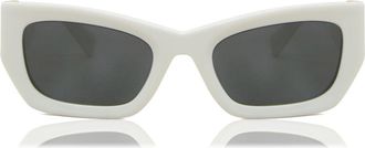 Miu Miu MU09WS 1425S0 Womens Sunglasses White Size 53