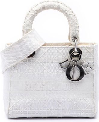 Dior Pre-owned Dior Medium Canvas Cannage Lady D Lite Ladies S9WSUGW769J9VN1B