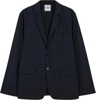 Aspesi Americana Paperino 2 T&eacute;cnica - Heren - Blazers - Zwart - L - Jassen