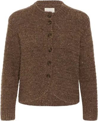 Part Two Nepse Cardigan - Dames - Truien - Bruin - Maat: 2XL