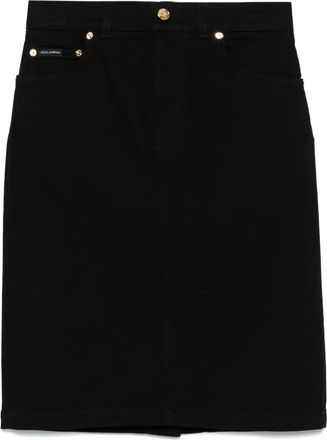 Dolce & Gabbana Gonna midi denim - Nero