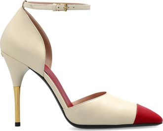 Valentino Garavani Leren Schoenen met Hoge Hak - Dames - Pumps - Beige - 38 EU - Leer - Schoenen