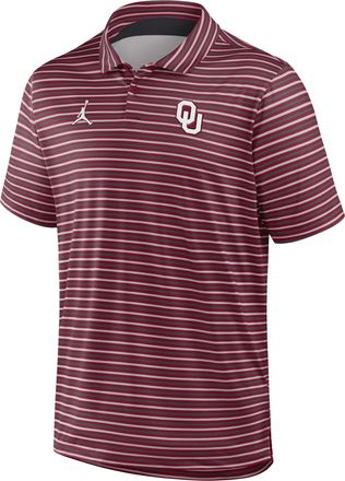 Nike Mens Oklahoma Tour Stripe Jordan Brand Dri-FIT College Polo in Red | 0JPT0FJ2OKN-24Y