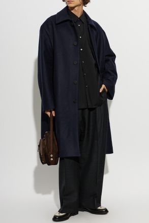 STUDIO NICHOLSON Ady Coat, Mens, Navy Blue