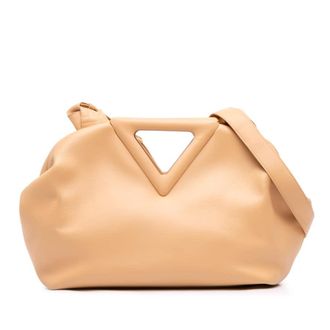 Bottega Veneta Pre-owned Bottega Veneta Medium Leather The Point Triangle Satchel Ladies ZX71P8KKED5I92AD