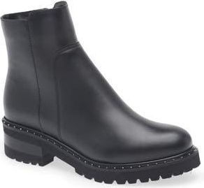 La Canadienne Clarke Lug Sole Boot in Black Leather at Nordstrom Rack, Size 8.5