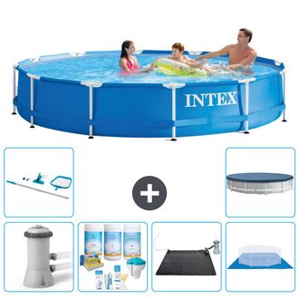 Intex Piscina Con Estructura Redonda - 366x76 Cm - 8-piezas S20467