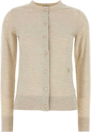Burberry Light Beige Wool Cardigan