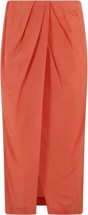 Tela Gonna drappeggiata - Arancione