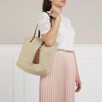 Lauren Ralph Lauren Shopper & Totes - Whitney 29 Tote Medium - Gr. unisize - in Beige - für Damen