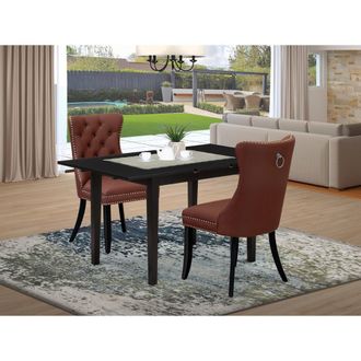 East West Furniture 3 Piece Dining Set