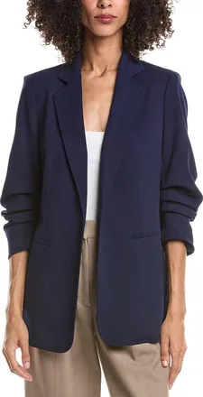 Anne Klein Scrunch Sleeve Open Jacket