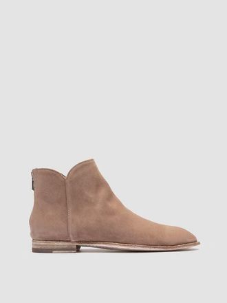 Officine Creative Solitude 106 Leather Ankle Boots in Taupe at Nordstrom, Size 38.5