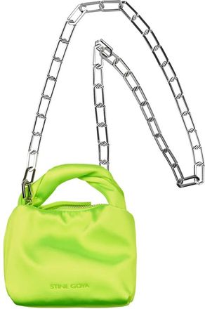 Stine Goya Satin Micro Hobo Tas - Dames - Mini tas - Groen - ONE Size - Satijn - Tassen