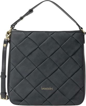 Braccialini Borsa a Spalla Seraphina Lux - - Bags - Donna - Nero - ONE SIZE
