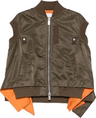 sacai Zip Sleeveless Gilet