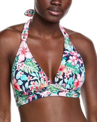 Tommy Bahama Island Cays Flora Reversible Halter Bikini Top