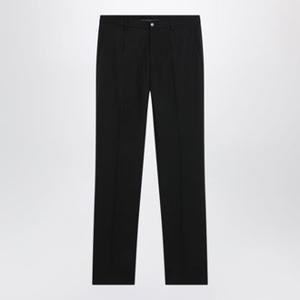 Dolce & Gabbana Pantalone sartoriale in tela di lana stretch nero