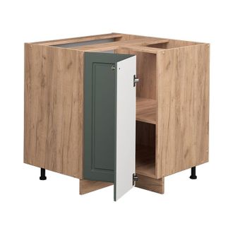 Vicco Armario de esquina Fame-Line, Verde dorado Casa de campo, 80.5 cm, et Roble