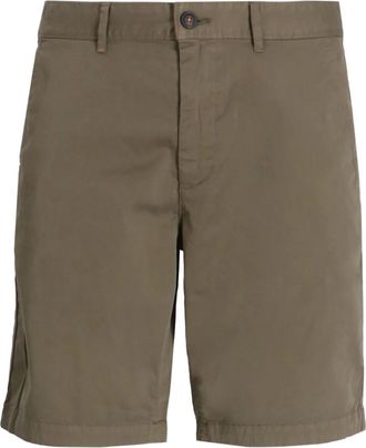 BOSS Shorts met platte voorkant - Groen